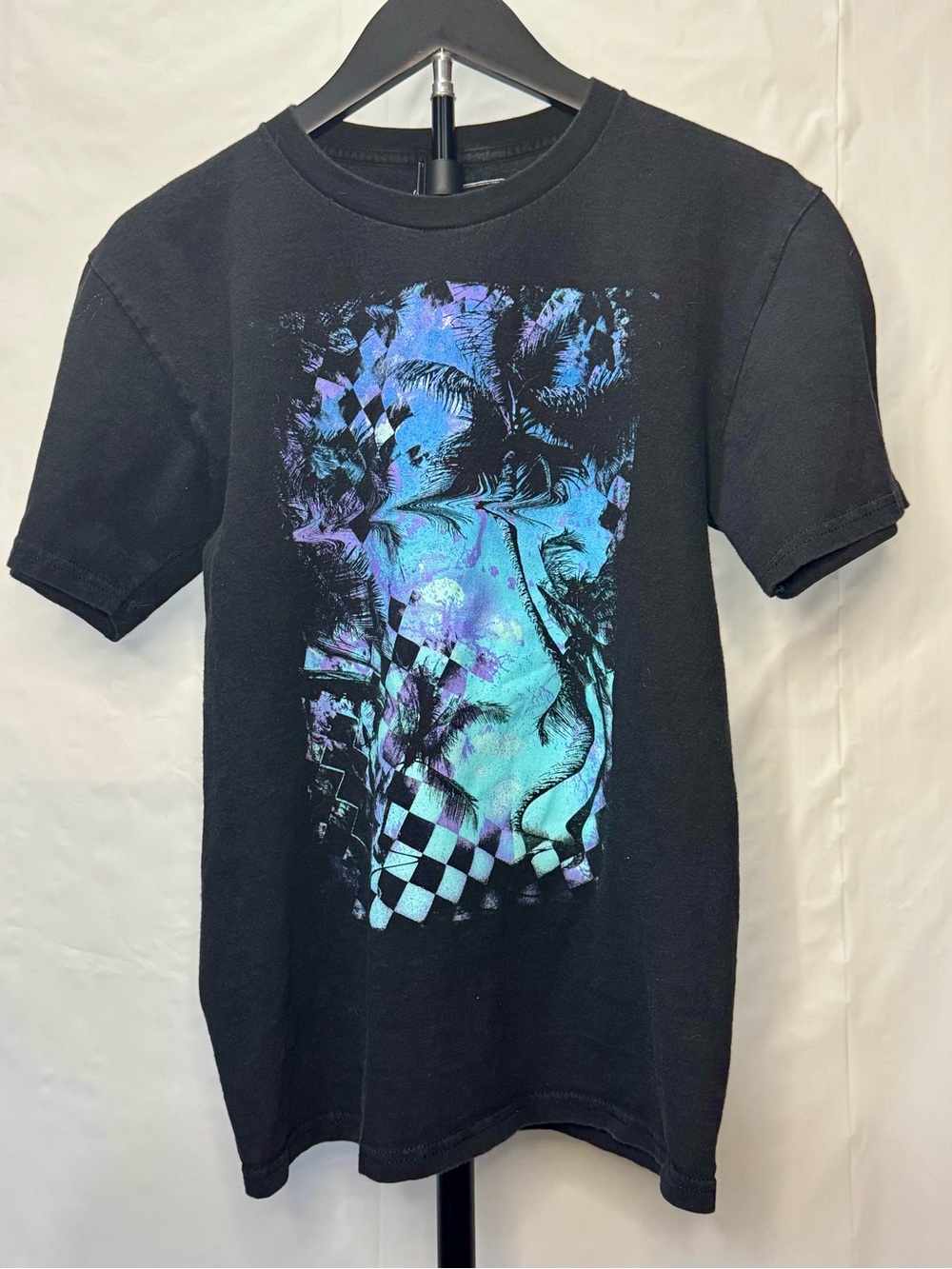 urban pipeline Black Tee with Silver Logo Print